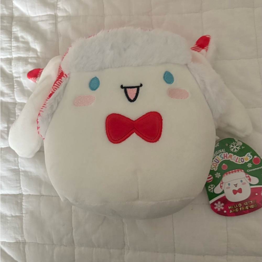 Kellytoy White Plush with Gray Swirl new and clean